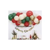 Deniz Party Store YILBAŞI MERRY CHRİSTMAS MİNİ ZİNCİR BALON SET