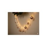 Deniz Party Store Yılbaşı Rose Gold Toplar Şekilli Peri Led Işık