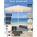 Deniz Plaj Şemsiyesi Seti Çanta - Kazık