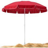 Deniz Plaj ve Balkon Şemsiyesi - Fiberglass Paslanmaz Iskelet, Alüminyum Gövde, Canlı Renkler Iç Dokumalı Kumaş Polyester ve Pamuklu 170 cm (Cırt Cırt - Çok Renkli