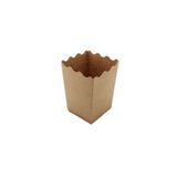 DENİZ Popcorn Kutusu ( Mısır , Cips Kutusu ) 8 Adet Kraft (DOĞAL) Rengi