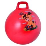 Deniz Sport Eğlenceli Zıplama Topu 45 cm Çocuk Boyu Zıp Zıp Top - Kırmızı