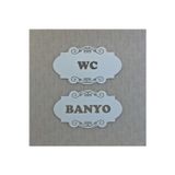 Deniz Tasarım Wc - Banyo Kapı Tabelası 150x250 cm