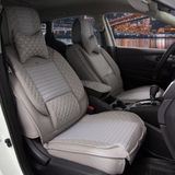 Deniz Tuning Ford Courier Lüx Deri Oto Koltuk Kılıfı Ön Arka Takım (Elit) Açık Gri 2+1