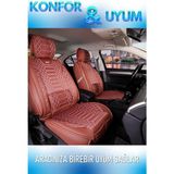 Deniz Tuning Ford Focus 4 Lüx Deri 5'li Takım Royal Tarçın Oto Koltuk Kılıfı