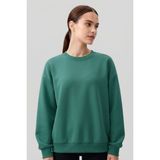 Deniz Yeşili Basic O Yaka Oversize Kadın Sweatshirt - 97053