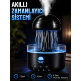 Denizanası Tasarımlı Ultrasonik Hava Nemlendirici Rgb Led Işıklı Sessiz Buhar Makinesi Zaman Ayarlı