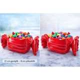 DenizCanlilari Dekoratif Şeker Şeklinde Bayram Şekerliği – Kırmızı Şekerlik Kabı | 21 cm Genişlik 8 cm Yükseklik