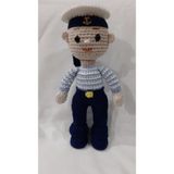Denizci Tayfa Bebek Amigurumi Organik Oyuncak
