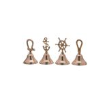 Denizcilik Grubu – Marine Pirinç Masa Üstü Zil 4’lü | Dekoratif Denizcilik Aksesuarı 13x6x6 CM Adet