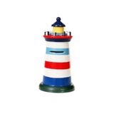 Denizcilik Grubu – Marine Renkli Fener Kumbara | Dekoratif Denizcilik Aksesuarı 10x20 CM