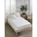 Denizli Alez Yatak Koruyucu Kapitone Fitted Pamuk - 100 x 200 cm - Beyaz