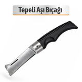 Denizli Aşı Bıçağı Bağ Bıçağı Çakısı Dövme Çelik Bıçak 19.5 Cm