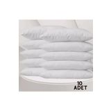 DENİZLİ ÇEYİZ 10'lu Beyaz Fermuarlı 50x70 Cm Iç Yastık Kılıfı
