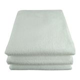 Denizli Çeyiz 3 Adet Saç Boyası Tutmayan Mikrofiber El-Yüz-Kuaför-Spor-Havlusu - 50 x 90 cm - Beyaz