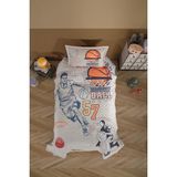 Denizli Çeyiz Clasy Tek Kişilik 4 Mevsim Kapitone Nevresim Seti Basketball - Bej - 180 x 230 cm