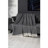Denizli Concept Antrasit Koltuk Örtüsü 170x230 Cm - Dekoratif Pamuk Örtü Ve Koruyucu Özellik - Uzun Ömürlü