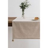 Denizli Concept Bej Püsküllü Runner -selendi Soft Masaüstü Runner Model - 50x150 Cm