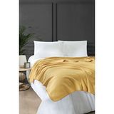 Denizli Concept Bloom Polar Battaniye Hardal 160x200 Cm Sarı