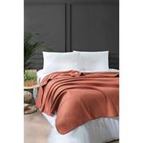 Denizli Concept Bloom Polar Battaniye Kiremit 160x200 Cm Kahverengi
