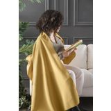 DENİZLİ CONCEPT Bloom Polar Omuz Şalı Hardal 70x170 cm