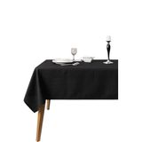 DENİZLİ CONCEPT Grande Siyah Masa Örtüsü 150x300 cm