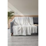 Denizli Concept Jakarlı Koltuk Örtüsü Gri - 180 x 240 cm