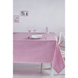 Denizli Concept Pötikareli Pembe Masa Örtüsü - Küçük Kare Desen Piknik Örtüsü -170x220cm