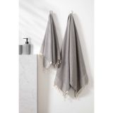 Denizli Concept Retro Peşkir & Antrasit Peştamal Seti – %100 Pamuk 60x110 cm & 90x175 cm
