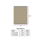 Denizli Concept Trendy Bej 170x300 cm Koltuk Örtüsü