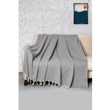 Denizli Concept Trendy Gri Koltuk Örtüsü 170x230 - Çok Amaçlı Kullanım - Yeni Ev Dekor Fikri