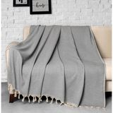 Denizli Concept Trendy Koltuk Örtüsü Gri 2'li Set - 170 x 300 cm