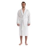 DENİZLİ CONCEPT Unisex Soho Pike Bornoz (Beyaz, S/M)
