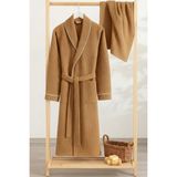 Denizli Concept Unisex Soho Pike Bornoz + Havlu Seti Kahverengi - S - M