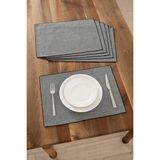 Denizli Concept Vera 6'lı Amerikan Servis Siyah - 35 x 45 cm