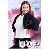 Denizli Cotton Nakışlı Sporcu Havlusu Pamuklu, Antibakteriyel, Ter Emici Fitness Plates Boks Tenis Spor Havlusu - 30 x 90 cm - Siyah