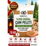 Denizli Pelet %100 DOĞAL ÇAM PELETİ KEDİ KUMU & YAKIT 30 LT 15 KG | 6 mm İnce Taneli