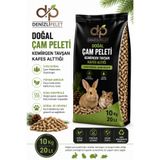 Denizli Pelet Doğal Çam Peleti Kemirgen Tavşan Kafes Altlığı 10 Kg 20 Lt
