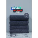 denizlicotton Kuaförlere Özel Boya Tutmayan Mikrofiber Saç Havlusu 50x90 cm 4'lÜ Set