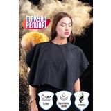 denizlicotton Make-up Kıl, Boya ve Leke Tutmayan, Su İtici Makyaj Penuarı Siyah