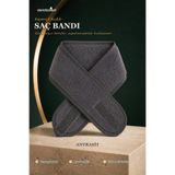 denizlicotton Supersoft Kadife Ayarlanabilir Cırt Bantlı Makyaj Spor Spa Saç Bandı Antrasit