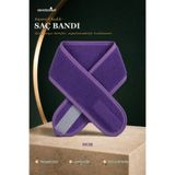 denizlicotton Supersoft Kadife Ayarlanabilir Cırt Bantlı Makyaj Spor Spa Saç Bandı Mor