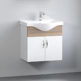 Denko Akyazı 55 Cm Mdf Banyo Dolabı, Alt Modül Ve Lavabo