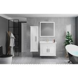 Denko Albatros 80 cm Beyaz Kapaklı Banyo Dolabı