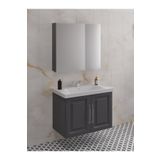 Denko Antrasit Gri Royal 80 cm Banyo Dolabı Takımı