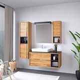 Denko Banyo Denko Matia 100 Cm Mdf Banyo Dolabı Takım Ve Boy Dolabı Beyaz