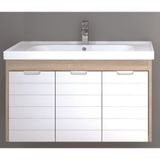 Denko Banyo Mostar Mat Gri 90 cm Banyo Dolabı