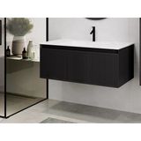 Denko Belgrad 101 Cm (Antrasit) Banyo Dolabı (Alt Modül Lavabo)