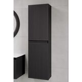 Denko Belgrad 40 Cm (Antrasit) Banyo Çamaşır Boy Dolabı