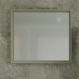 Denko Beyoğlu 85 cm Aynalı Üst Modülü Mdf Gri Banyo Dolabı